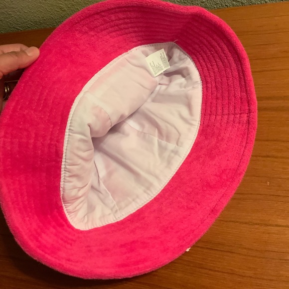 Hot Pink Terry Cloth Bucket Hat - Picture 3 of 3